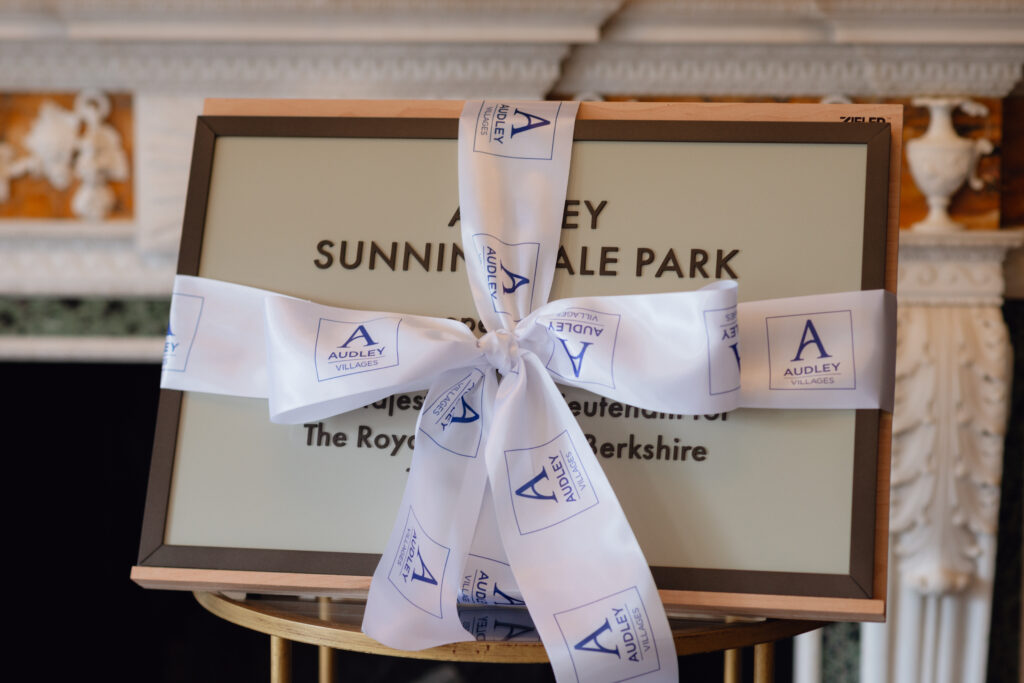 Audley Sunningdale Park official launch plaque