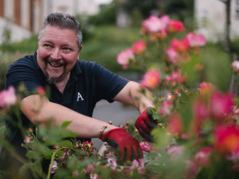 Gardener at Audley St Georges Place