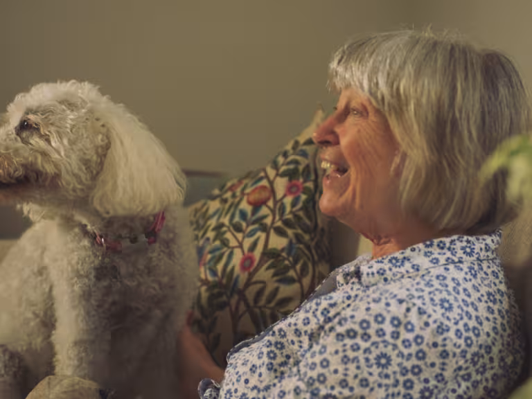 An Elysian homeowner and her beloved dog