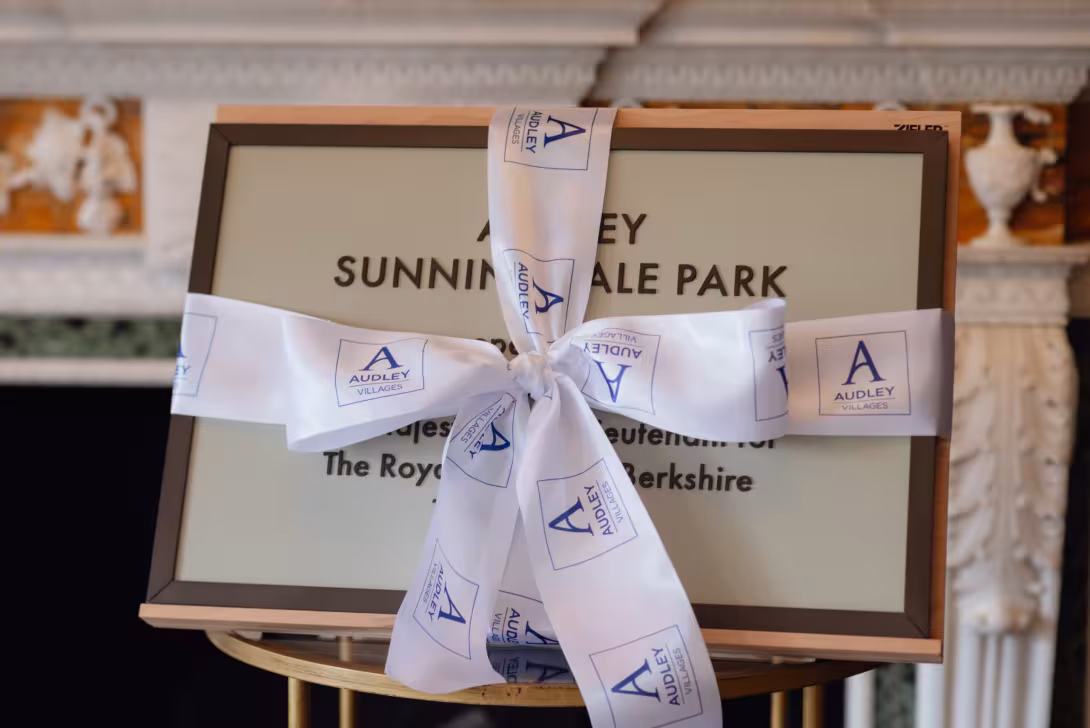 Audley Sunningdale Park official launch plaque